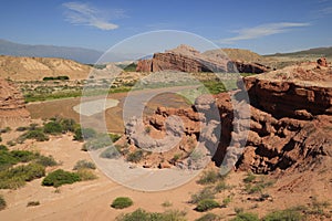 The rock formations of the Quebrada De Las Conchas, Argentina