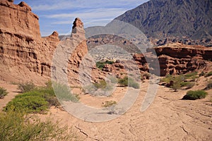 The rock formations of the Quebrada De Las Conchas, Argentina