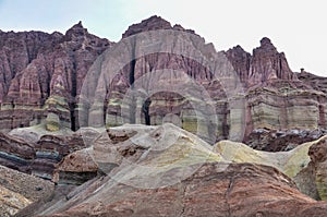 Rock formations in the Quebrada de las Conchas, Argentina