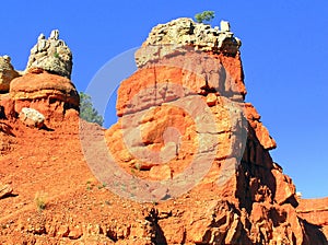 Rock formations in Red Canyon State Park in Utah