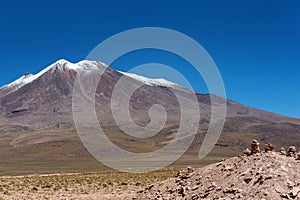 Rock formations at Salar de Uyuni, Bolivia