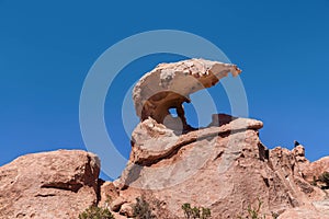 Rock formations at Salar de Uyuni, Bolivia