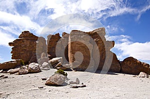 Rock formations - Salar de Uyuni tour, Bolivia