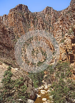 Rock Formations Seen From the Swartberg Pass