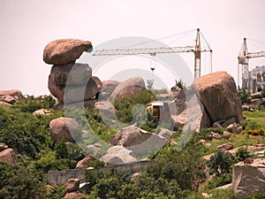 Rock formations at Shilparamam crafts village-Hyderabad