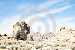 Rock formations in the Sierra Nevada Alabama Hills California