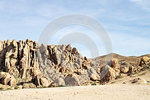 Rock formations in the Sierra Nevada Alabama Hills California