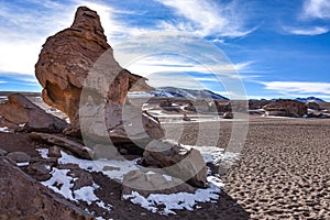 Rock formations in the Siloli Desert, Sud Lipez, Bolivia
