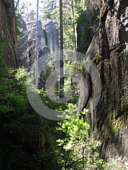 Rock formations Skalne Mesto