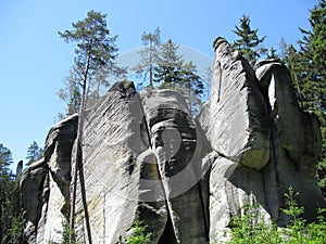Rock formations Skalne Mesto