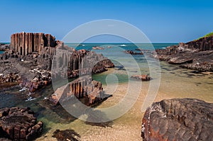 Rock formations at St. Mary island