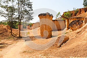 Rock formations in the Statepark.