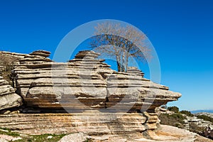 Rock formations of Torcal de Antequera photo