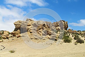 Rock formations Valle de la Luna (Ischigualasto), Argentina photo