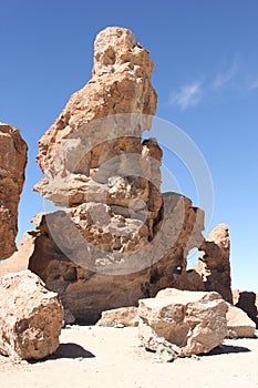 Rock formations at Valle de las Rocas