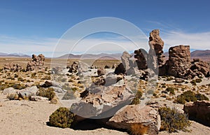 Rock formations at Valle de las Rocas