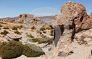 Rock formations at Valle de las Rocas