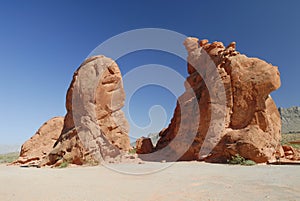 Rock formations in Valley of Fire, Nevada