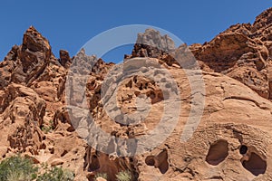 Rock Formations at Valley of Fire State Park, Nevada, USA