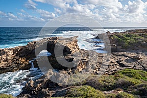 Rock formations at West End, Rottnest Island, Western Australia