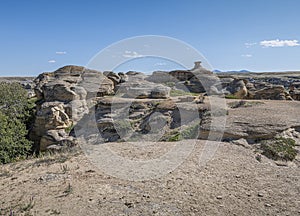 Rock Formations in Writing on Stone Provincial Park