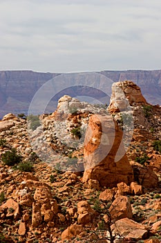 Rock formations at Wupatki National Monument