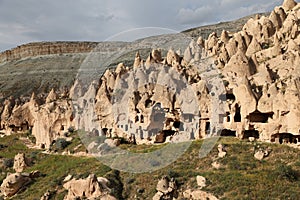 Rock Formations in Zelve Valley, Cappadocia