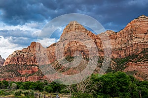 Rock Formations in Zion National Park, Utah.