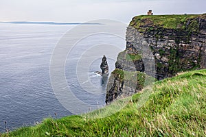 Rock in front of Cliffs of Moher, County Clare, Ireland