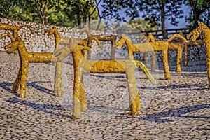 The Rock Garden of Chandigarh is a sculpture garden in Chandigarh, India.