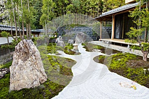 The rock garden in an Hase Temple Hasedera