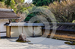 Rock garden in Kyoto, Japan