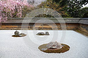 Rock garden in Kyoto, Japan