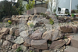 Rock garden, under construction