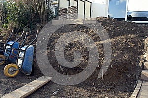 Rock garden, under construction