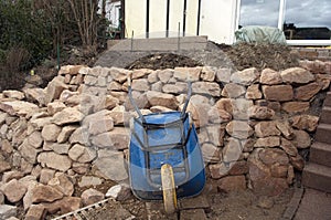 Rock garden, under construction