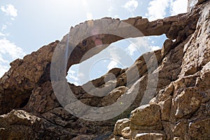 Rock gate in Moroco Antiatlas mountains