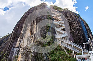 Rock of Guatape near to Medellin in Colombia