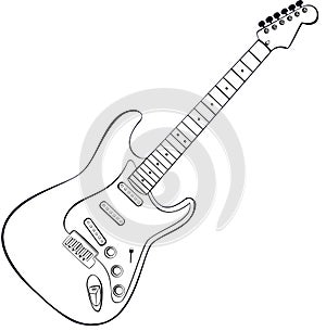 Rock guitar vector