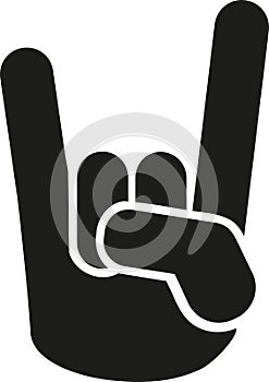 Rock hand icon