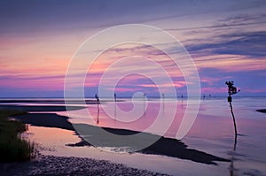 Rock Harbor Beach at Sunset