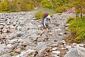 Rock Hopping a Wilderness Creek