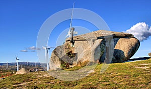 Rock house in Fafe mountains photo