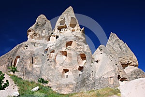 Rock houses in Uchisar (Cappadocia)