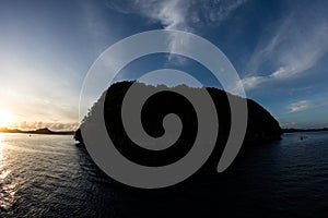 Rock Island Silhouette in Palau