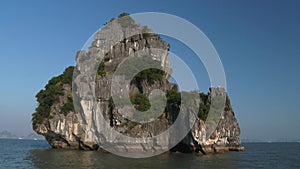 Rock islands in Halong Bay, Vietnam