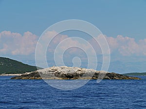 A rock isle in the Adriatic sea of Croatia