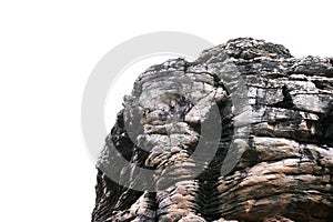 rock isolate on white background