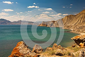 Rock in Karadag National park near Koktebel