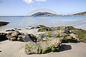 Rock at Langosteira Beach, Finisterre; Costa de la Muerte; Galicia photo